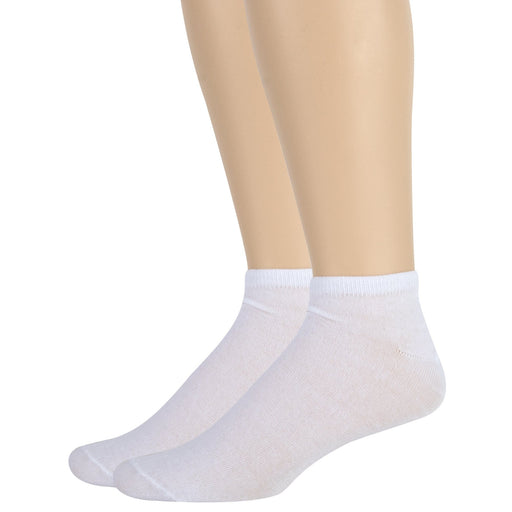 Wholesale Socks Men's Ankle Cut Athletic Size 10-13 in White - Bulk Case of  120 Pairs - SPK28413-120