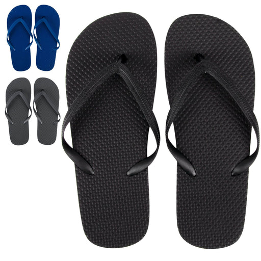 Cheap Wholesale Flip Flops - Men's, Navy Blue —