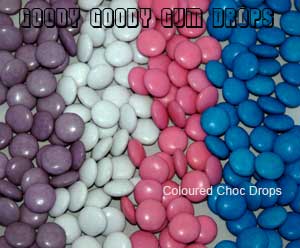 Goody Goody Gum Drops -  Coloured choc drops