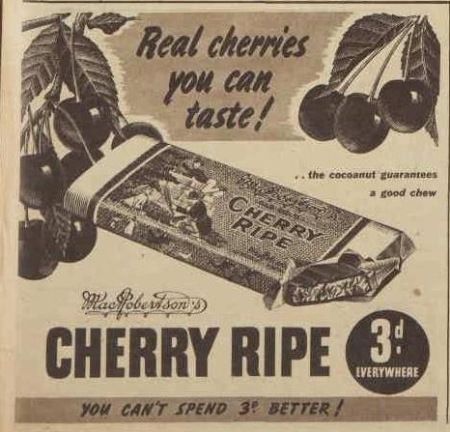 Vintage Cherry Ripe Ad