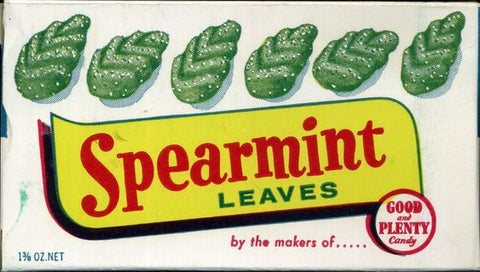Vintage Spearmint Leaves ad