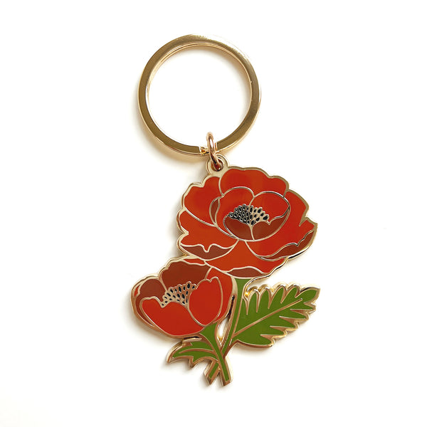 CRASPIRE 12pcs Tulip Resin Keychain Flower Key Chain 6 Style Leaf Key Rings Transparent Floral Hanging Pendants Charm Keyrings