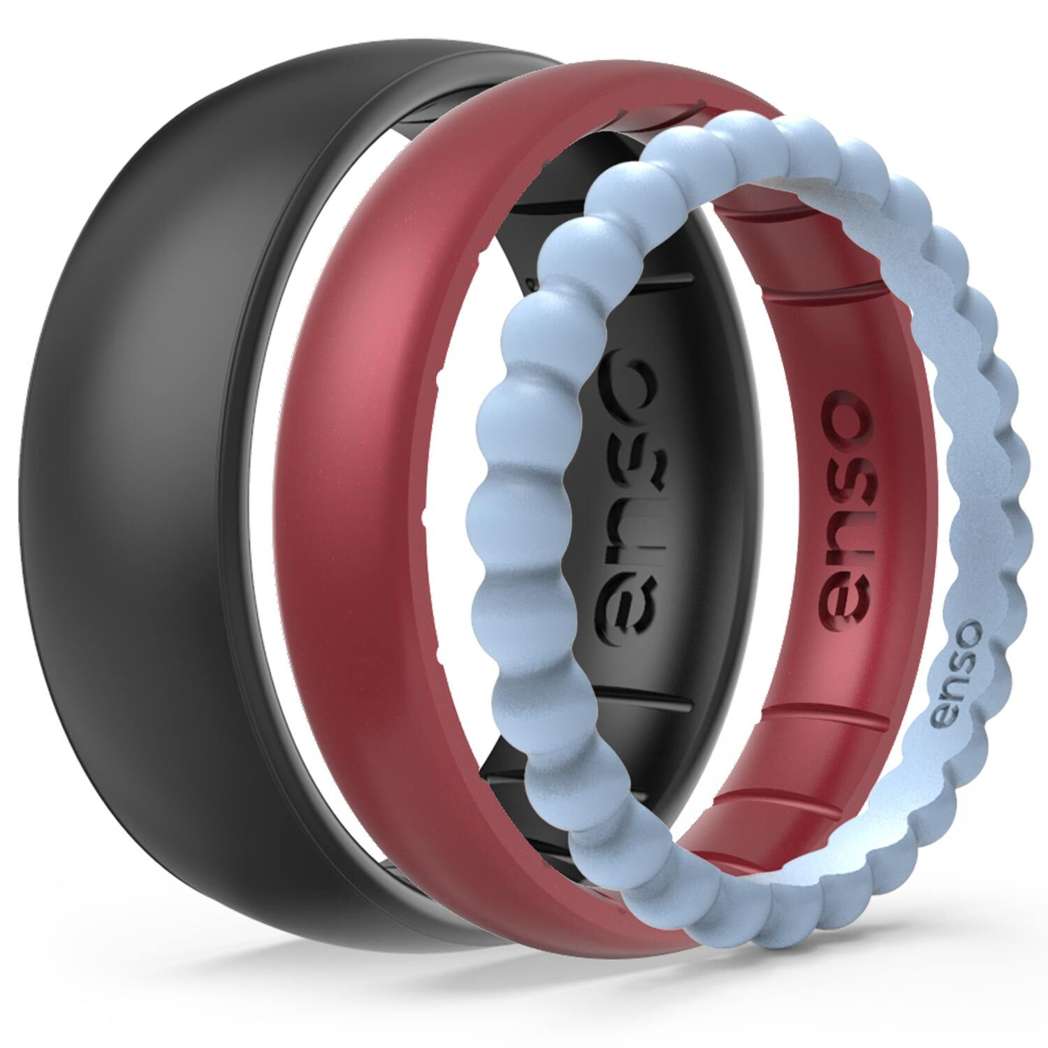 Enso Rings - Comfortable, stylish, and budget-friendly. 😍 These silicone  rings are made to adapt to any lifestyle without sacrificing any style.  Choose from a variety of designs and colors in women's