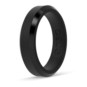 Image of Obsidian Ring - Bold, true black.