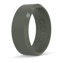 Bevel Silicone Ring Pine