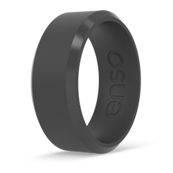 Bevel Silicone Ring Slate