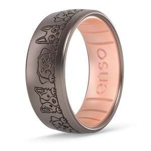 Image of Dogs All Around Ring - Wild Rose Outside, Rose Gold Inside.