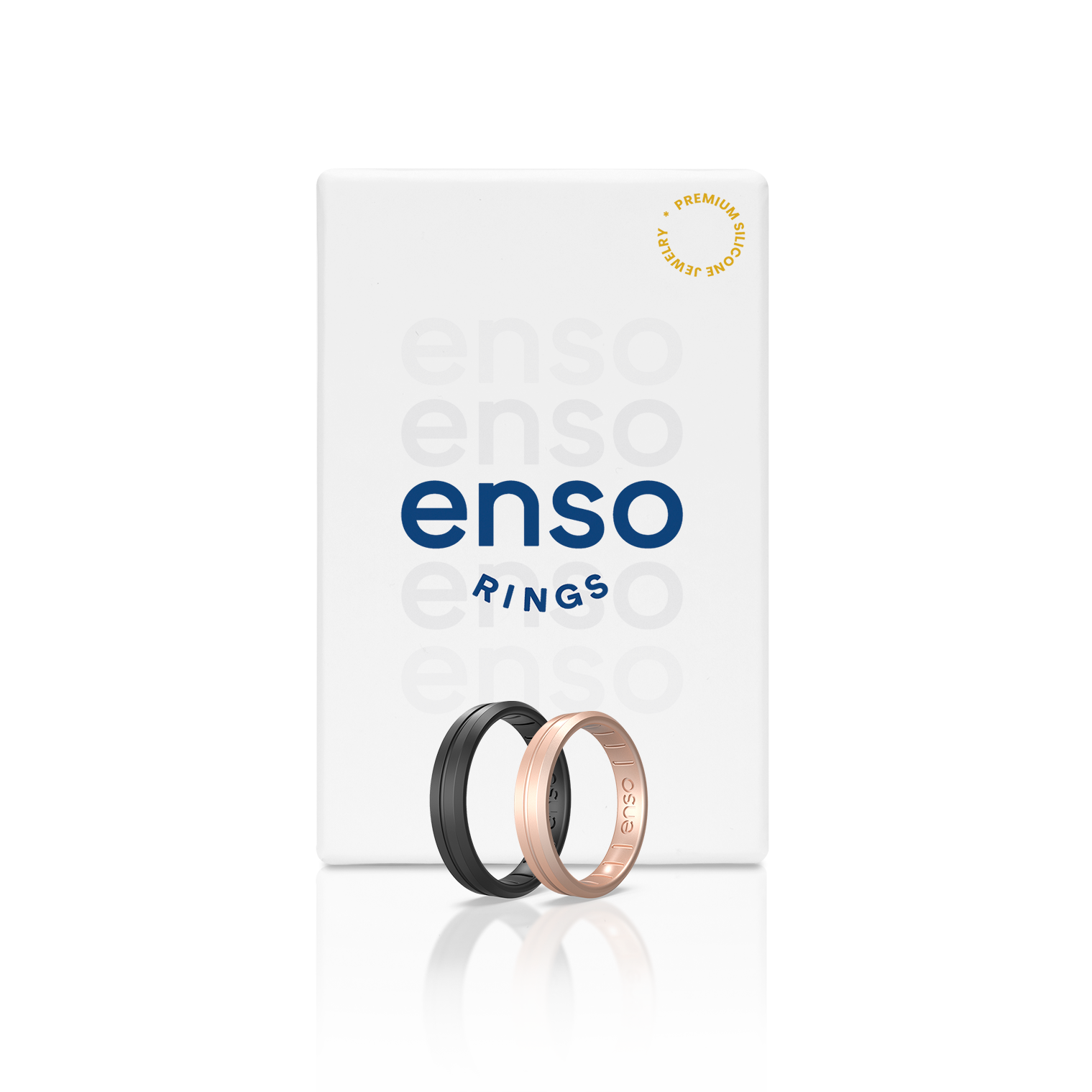 Enso Rings Classic Contour Elements Series Silicone Ring - 14 - Gold