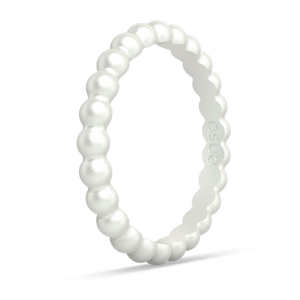 Image of Metallic Pearl Ring - White Metallic.