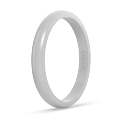 Light Grey thin silicone ring