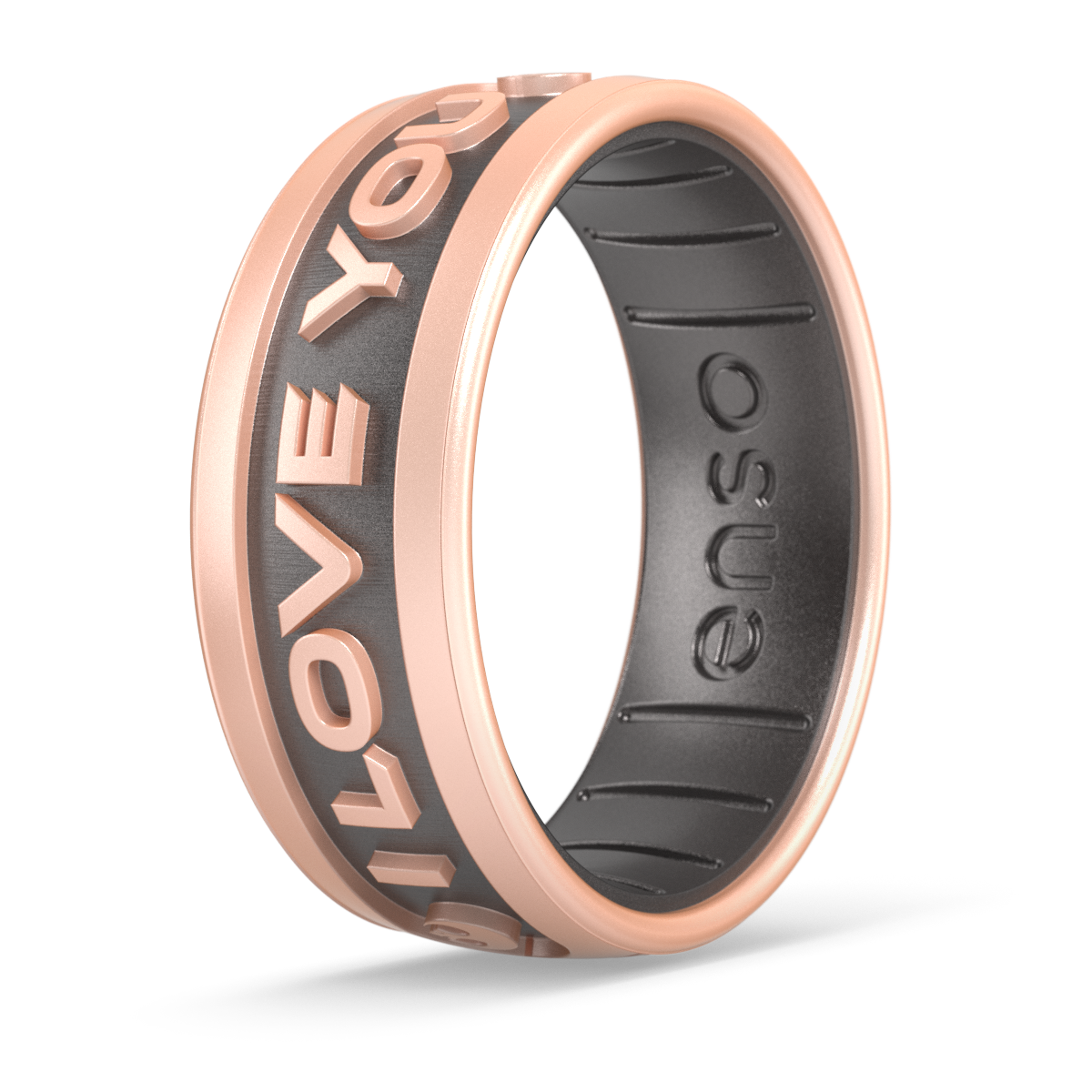 Men of Platinum | Square Profile Rose Gold Platinum Ring JL PT 688-RG