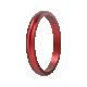 Birthstone Classic Halo Silicone Ring - Ruby