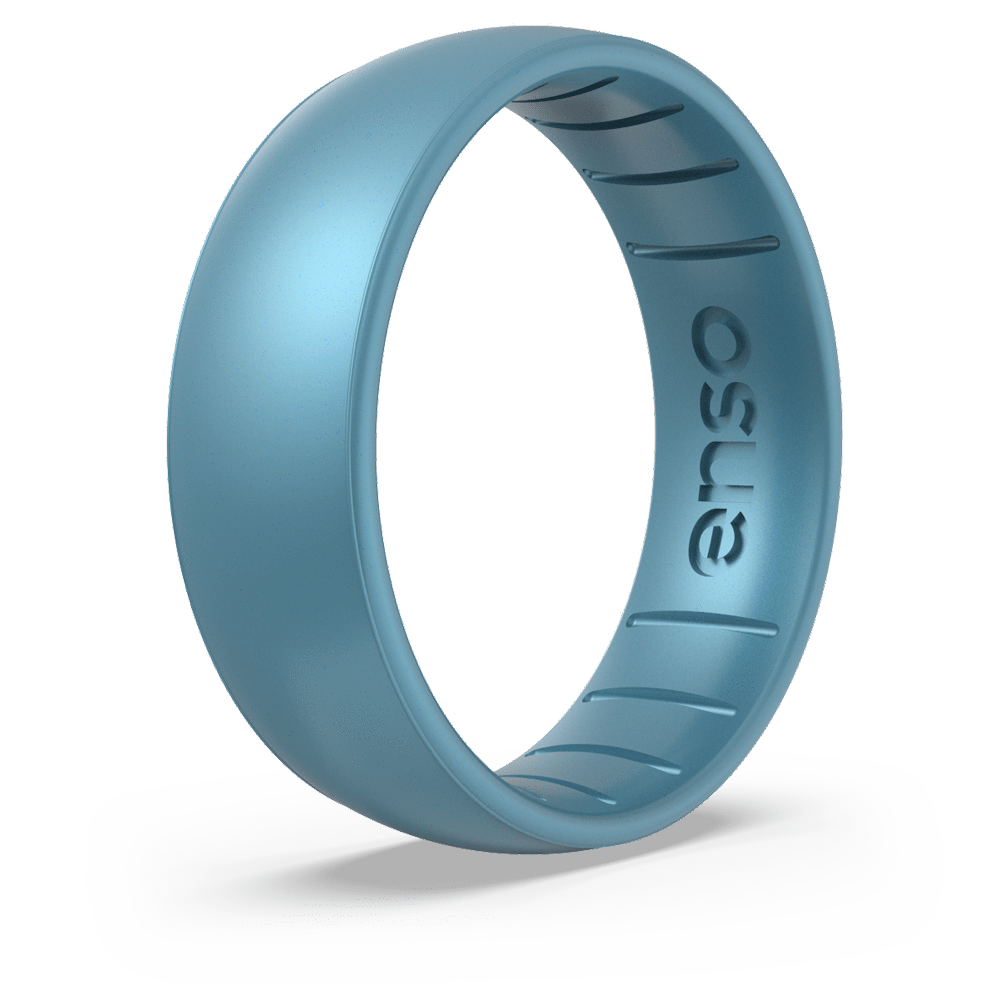 Classic Blue Topaz Silicone Ring | Dec Birthstone Ring