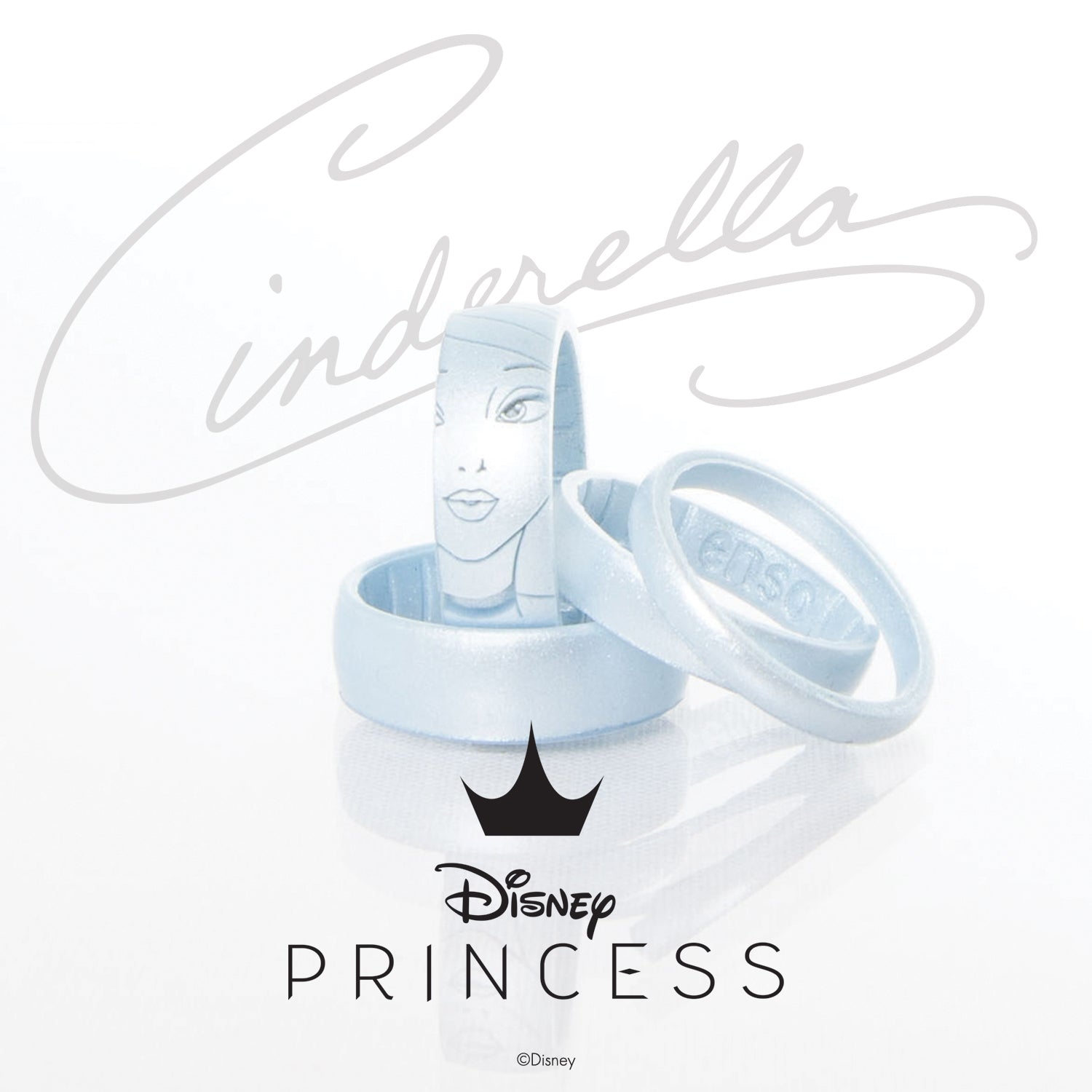 Disney Princess Collection Metal Ring Snow White Cinderella Ariel Cartoon Ring Jewelry Accessories for Kids Toys Resizable Cinderella | DisneyDreams