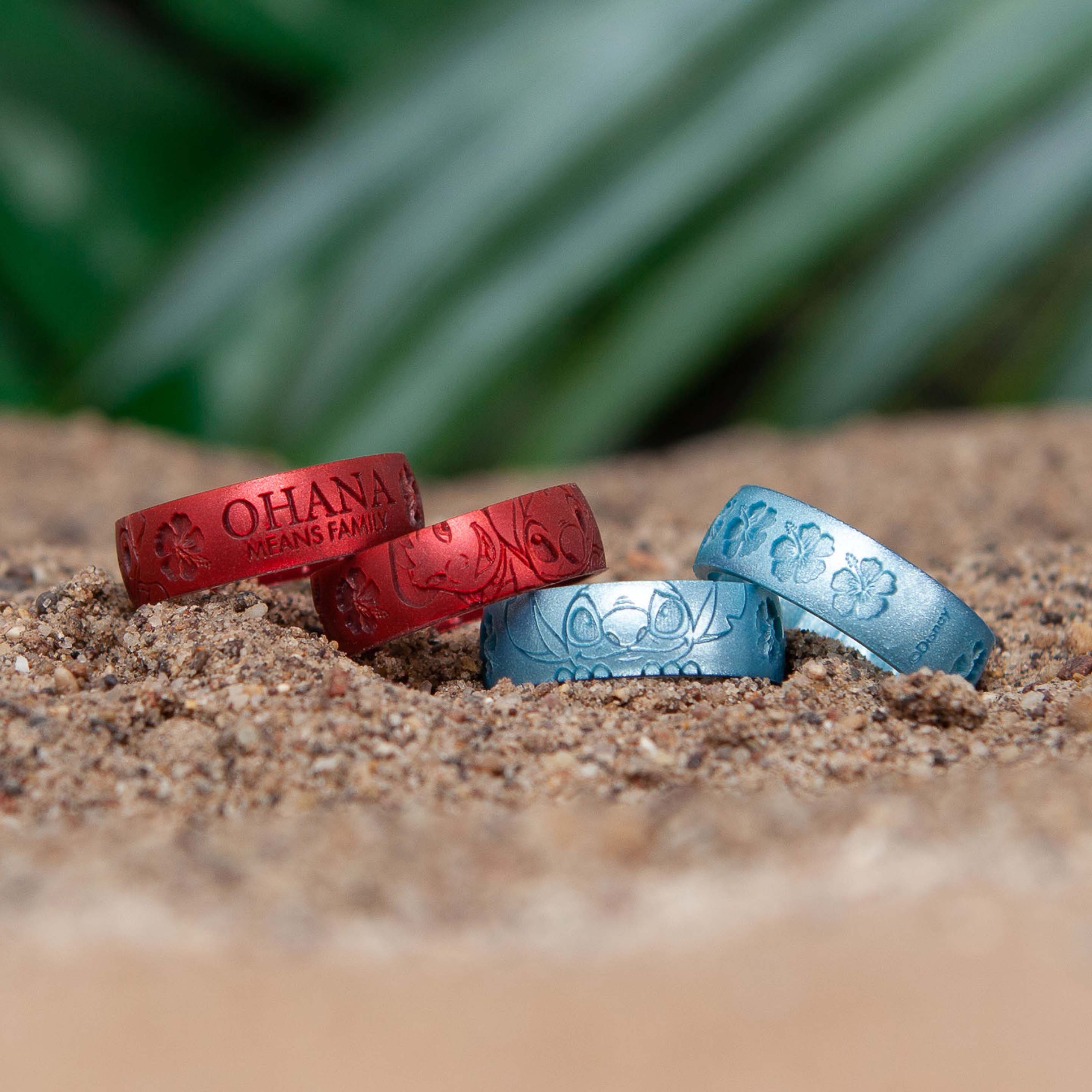 Stitch & Angel Couple Rings, Ohana Ring, Best Friend Jewelry