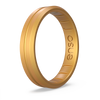 Elements Contour Thin Silicone Ring - Gold