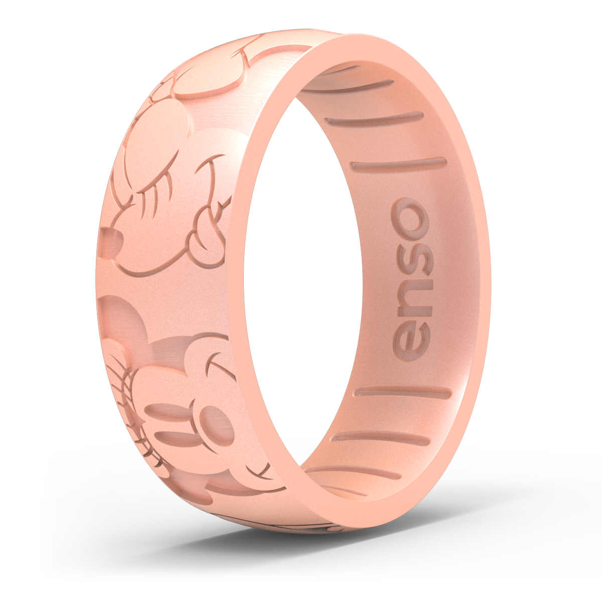 Enso Rings Etched Floral Silicone Rings - Comfortable and Flexible Design - Spring Collection