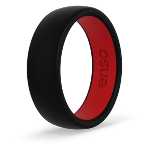 Image of Obsidian/Red Ring - Bold, true black outer ring with a true red inside ring.