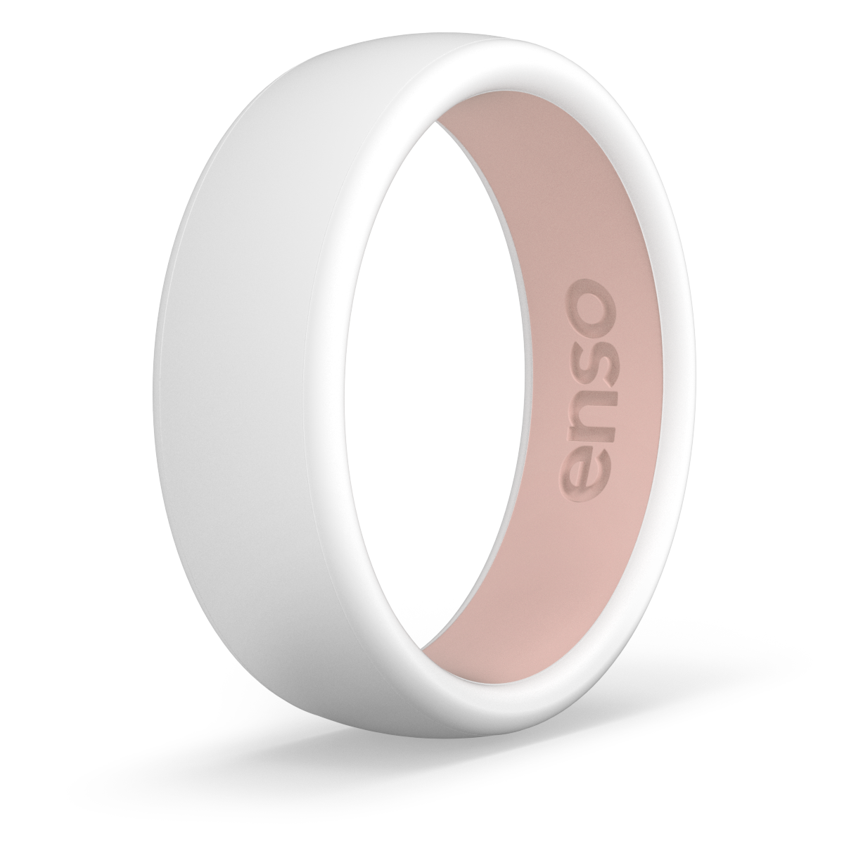 White/Pink Sand Silicone Ring, DualTone Collection