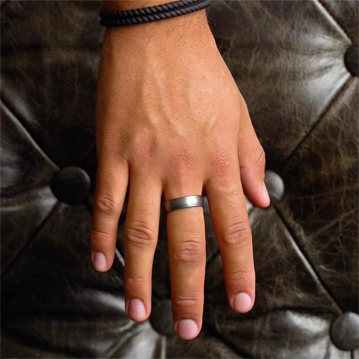 Enso Rings Elements Classic Thin Silicone Ring | Platinum | Size 6