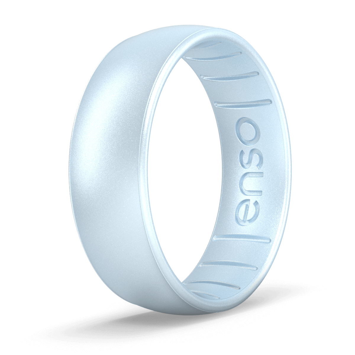 Enso Rings Elements Classic Thin Silicone Ring | Platinum | Size 6