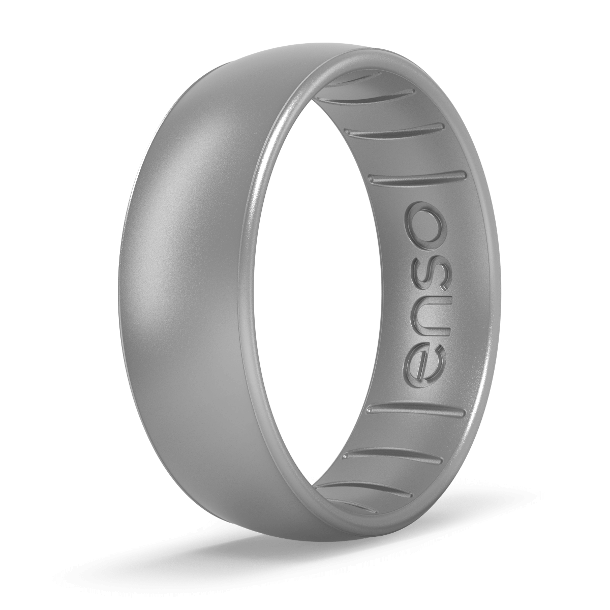 Enso Rings Classic Elements Series Silicone Ring - Silver - 11