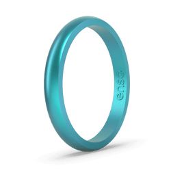 Elements Classic Halo Silicone Ring - Peacock Quartz