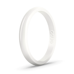 Elements Classic Halo Silicone Ring Pearl