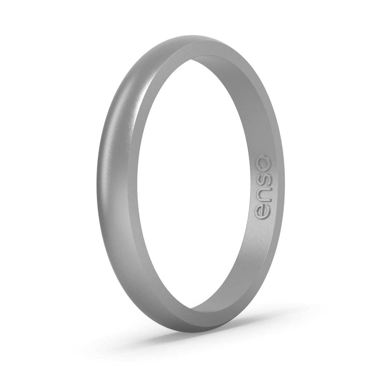 Enso Rings Classic Elements Series Silicone Ring - Silver - 11