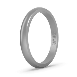 Elements Classic Halo Silicone Ring - Silver