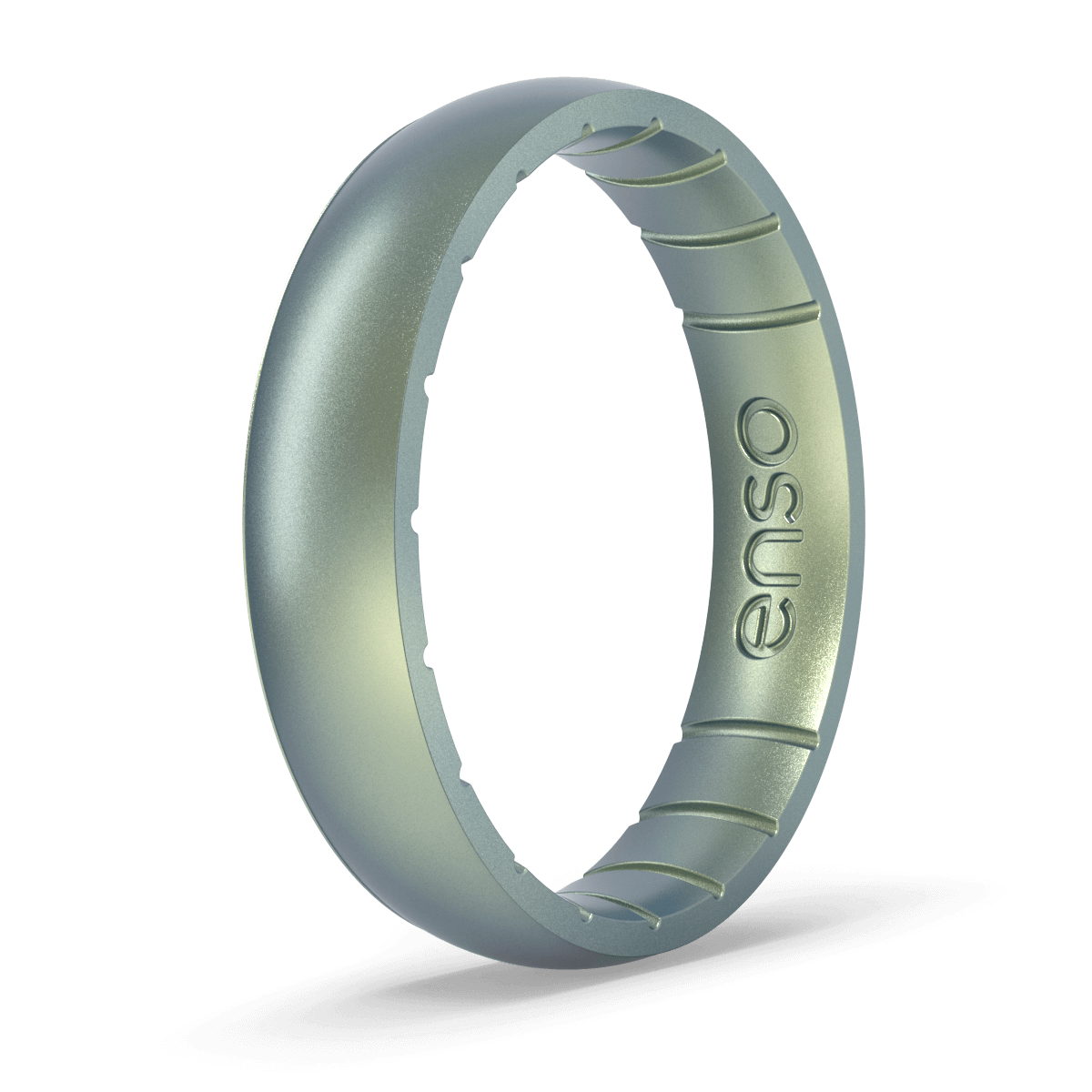 Thin Volcanic Ash Silicone Ring | Elements Collection
