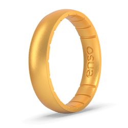 Thin Elements Silicone Ring Gold