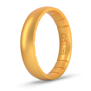 Image of Gold Ring - Metallic warm golden yellow.