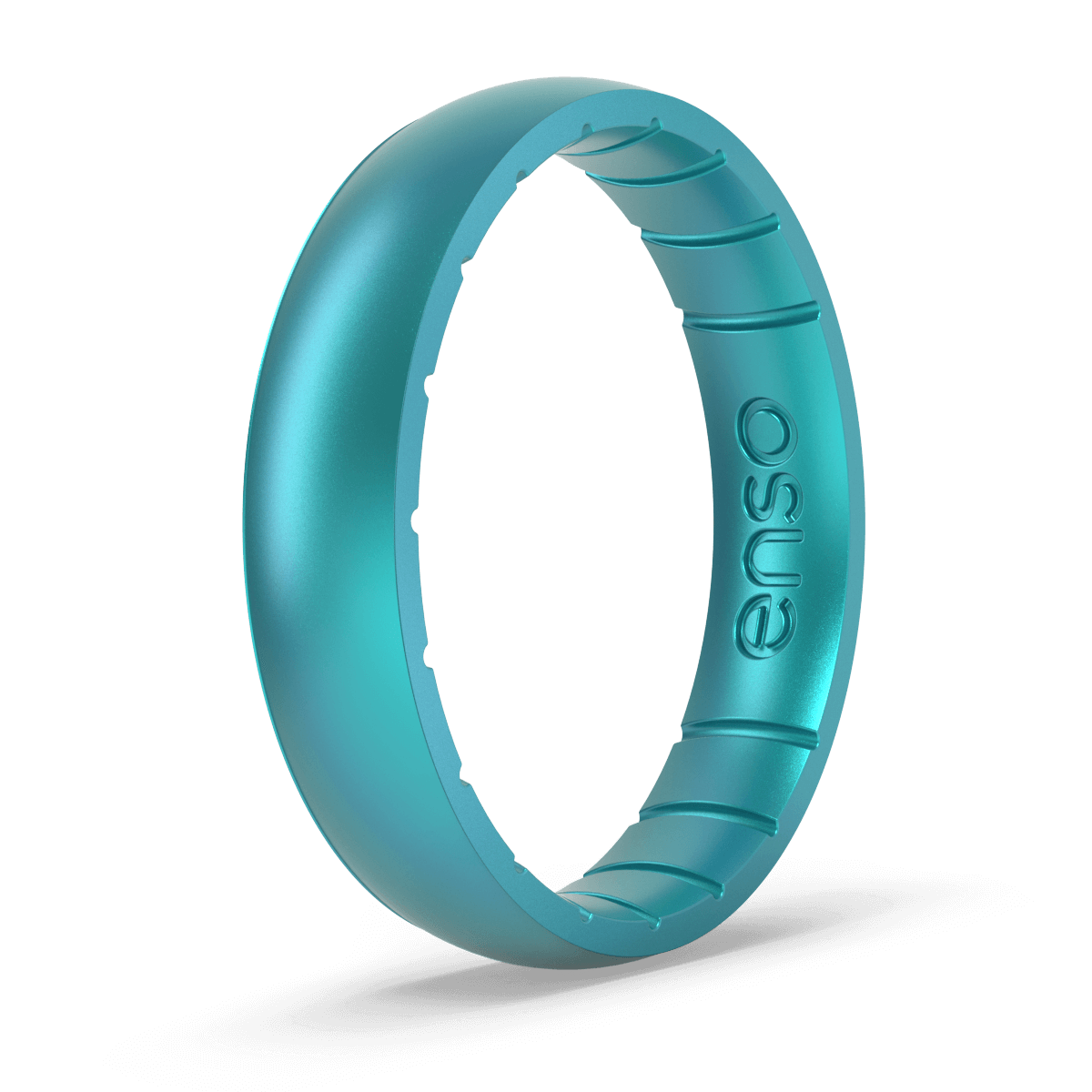 Enso Rings Rise Thin Silicone Ring | Denim | Size 6