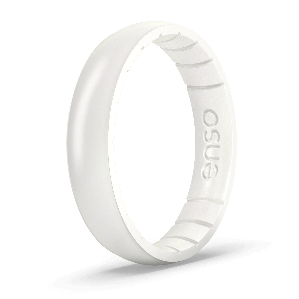 Enso Rings Halo Elements Series Silicone Ring - 9 - Platinum