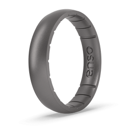 Thin Elements Silicone Ring Platinum