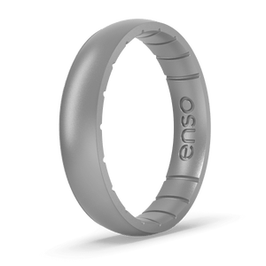 Image of Silver Ring - Metallic light Gray with white undertones.