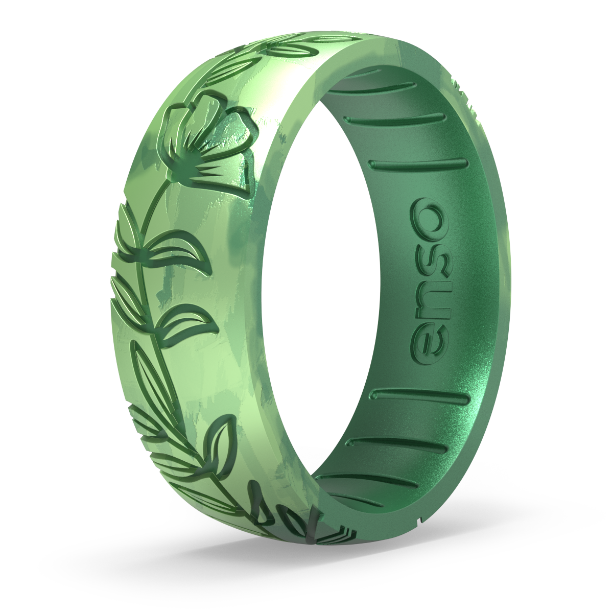 Palms Silicone Ring, Etched Collection