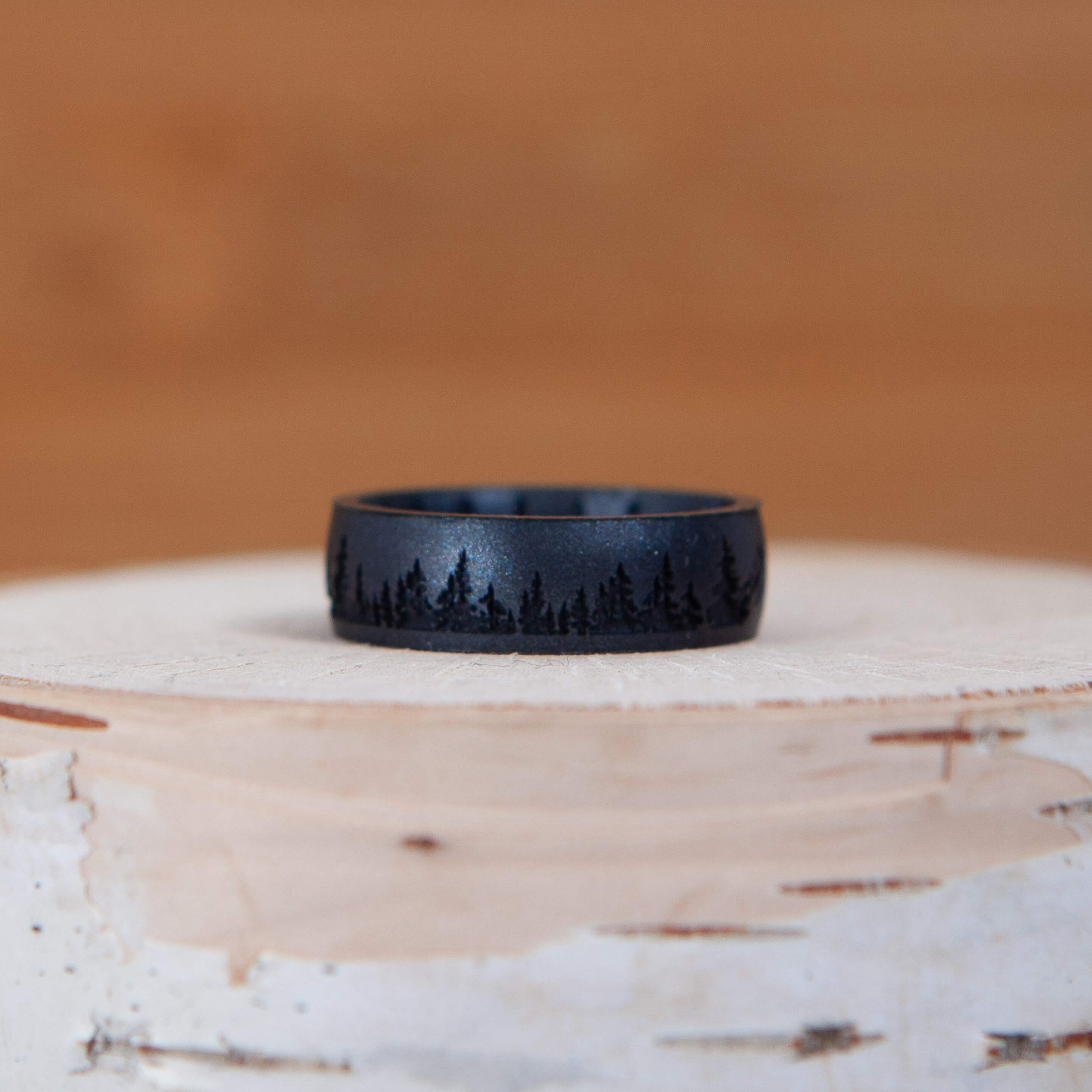 Palms Silicone Ring, Etched Collection