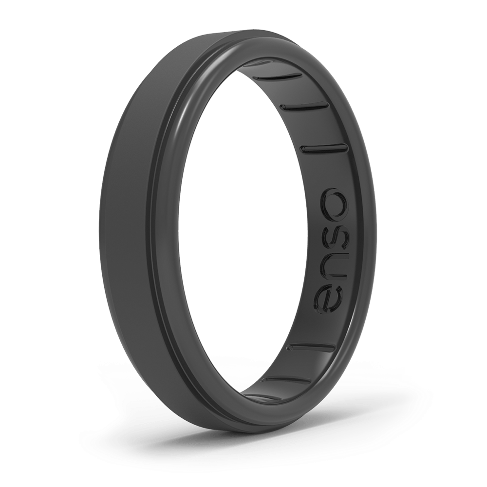 Elements Classic Silicone Ring - Silver