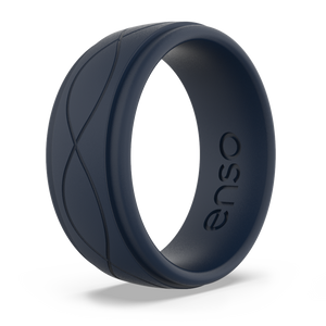 Image of Navy Blue Ring - Dark blue denim color.