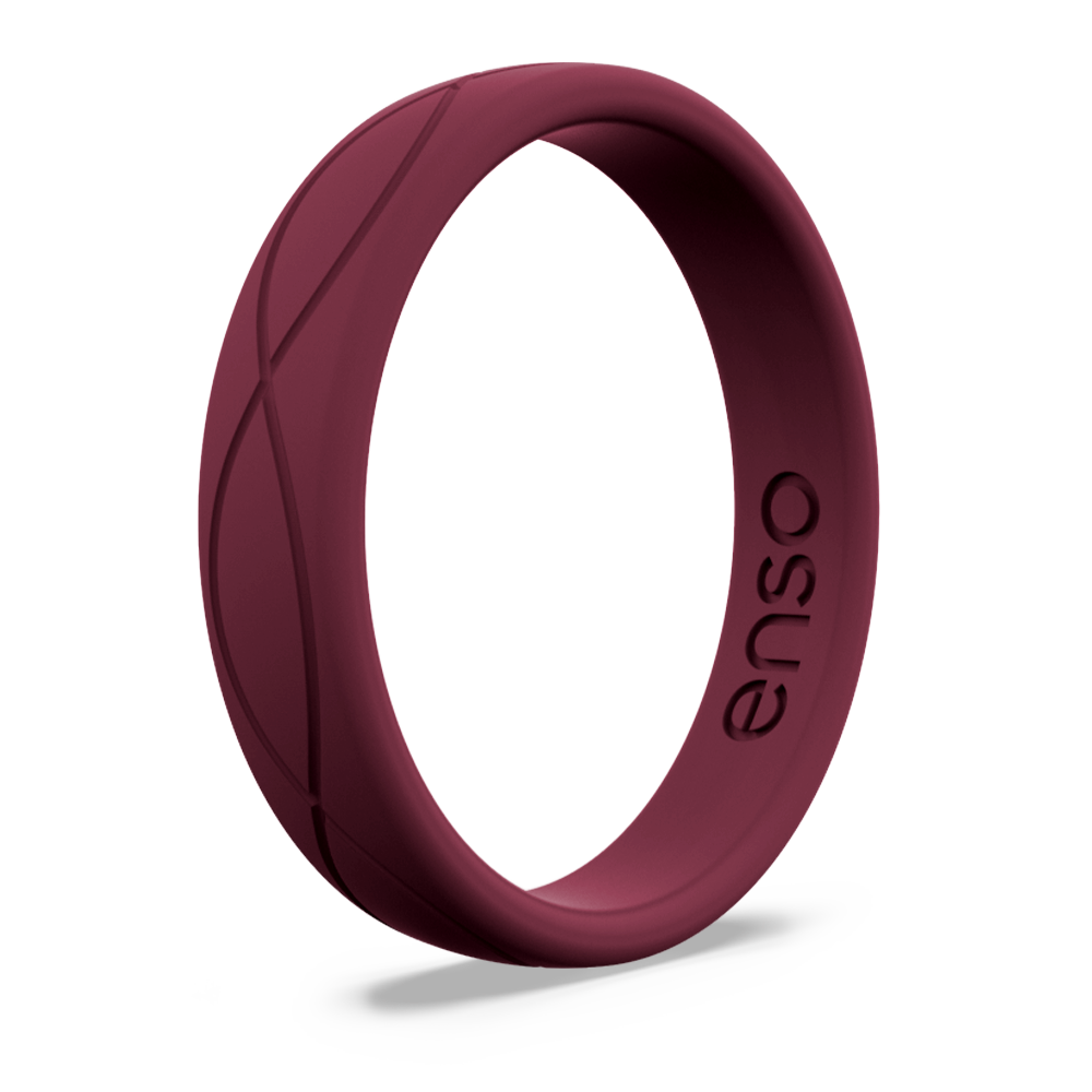 Enso Rings Ultralite Series Silicone Ring - Oxblood - 13