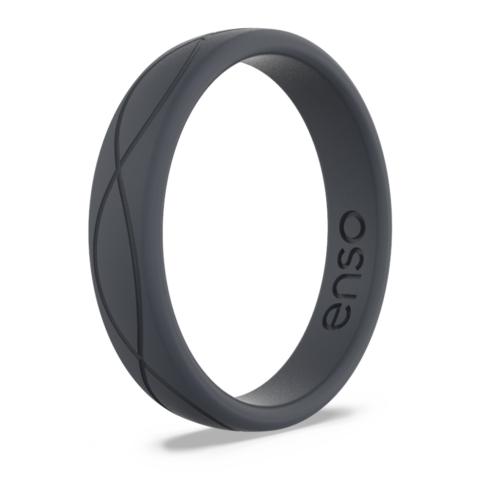 Elements Classic Halo Silicone Ring - Peacock Quartz