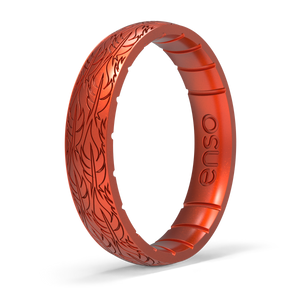 Image of Phoenix Flame Ring - Metallic reddish orange.