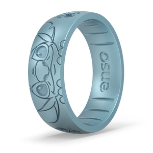 Image of 626 Ring - Iridescent light blue with white undertones.