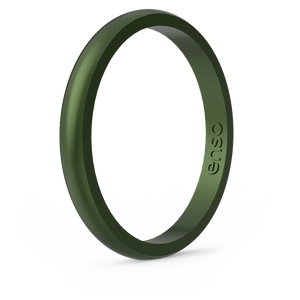 Image of Loch Ness Ring - Iridescent deep green with bronze undertones.