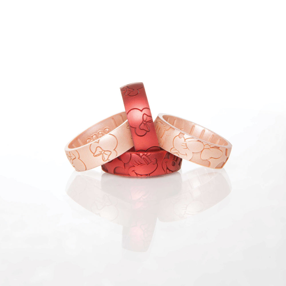 Enso Rings DC Silicone Rings | The Flash - Ruby/Gold | Size 8