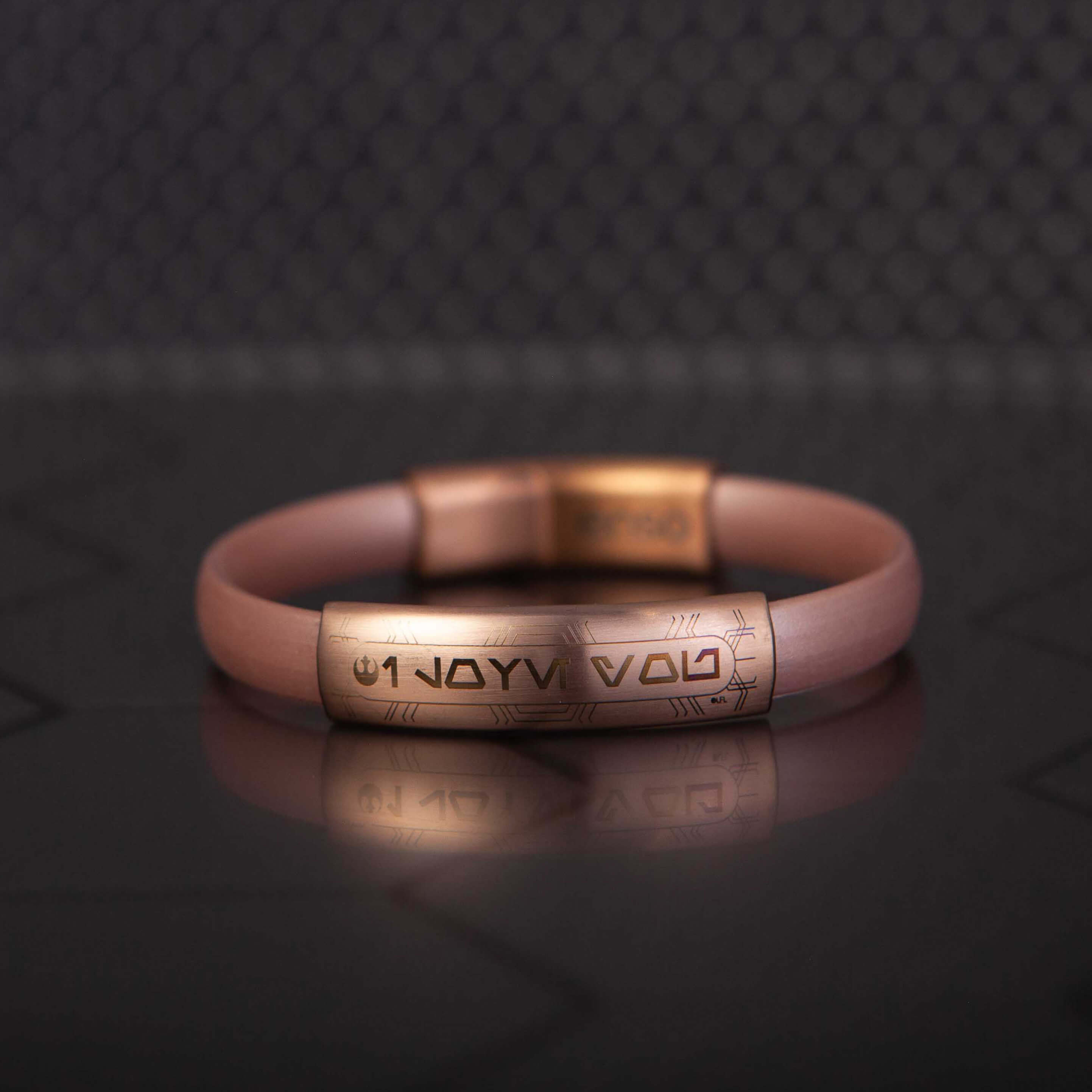 I Love You.” Silicone Bracelet Gold | Rose Enso - Rings