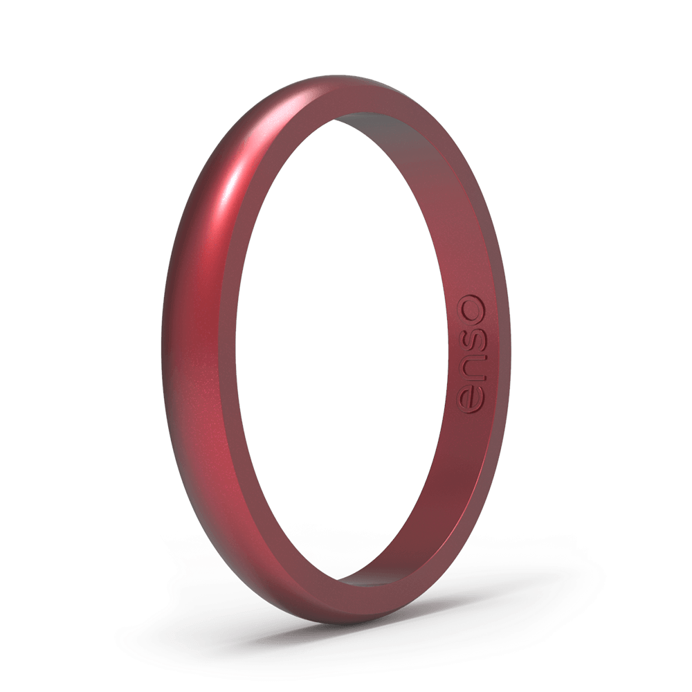 Enso Rings DC Silicone Rings | The Flash - Ruby/Gold | Size 8