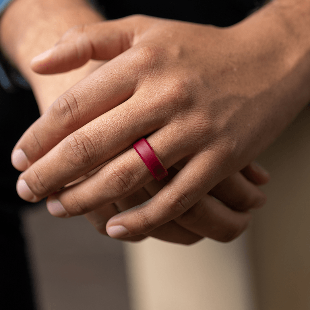 Enso Rings Ultralite Series Silicone Ring - Oxblood - 4